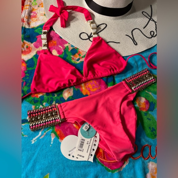 Beach bunny bikini pop that original made in USA XL/L set RARE - Picture 2 of 16